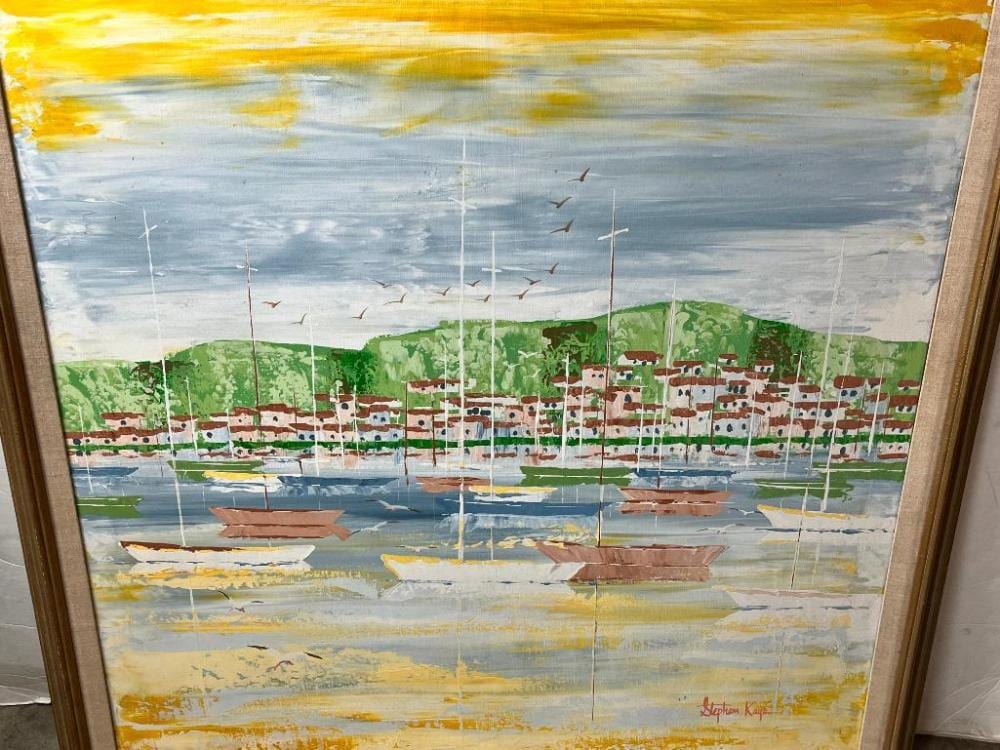 Stephen Kaye comparable auction result: stephen kaye signed oil on canvas