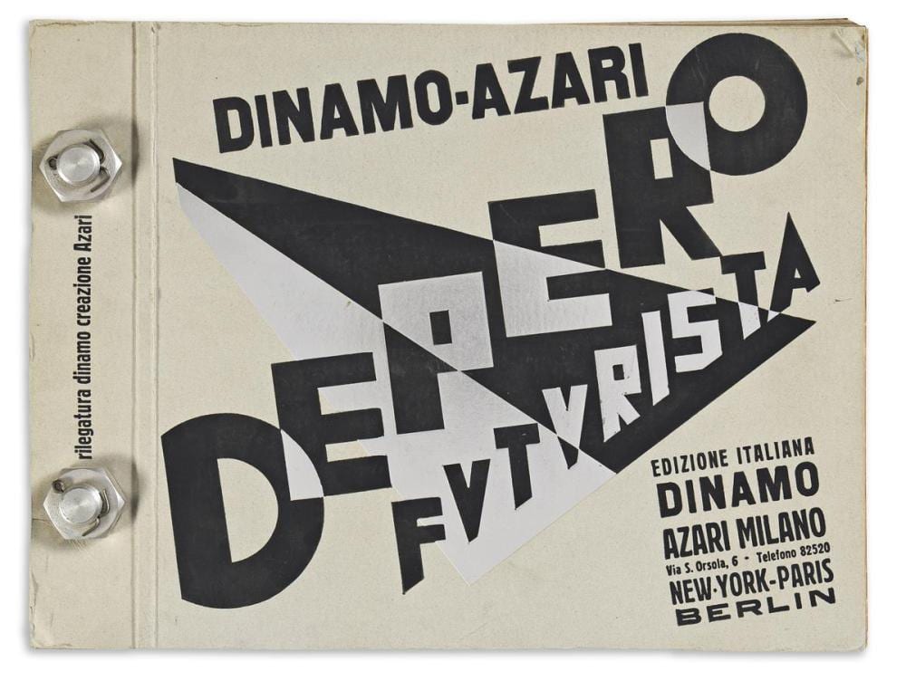 Fortunato Depero comparable auction result: fortunato depero futurista bolted book 1927