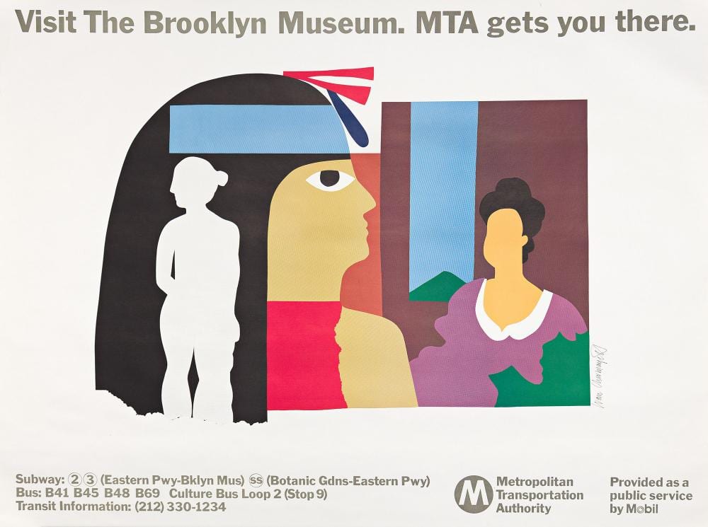 Ivan Chermayeff comparable auction result: ivan chermayeff visit the brooklyn museum mta gets you there 1978