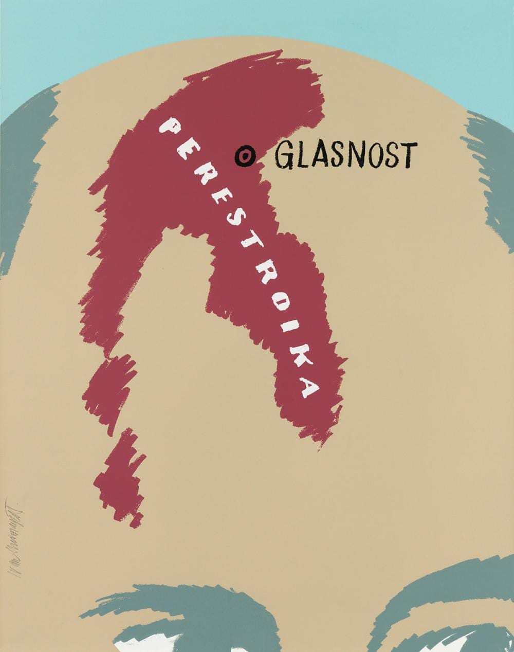 Ivan Chermayeff comparable auction result: ivan chermayeff perestroika glasnost gorby s head 1991