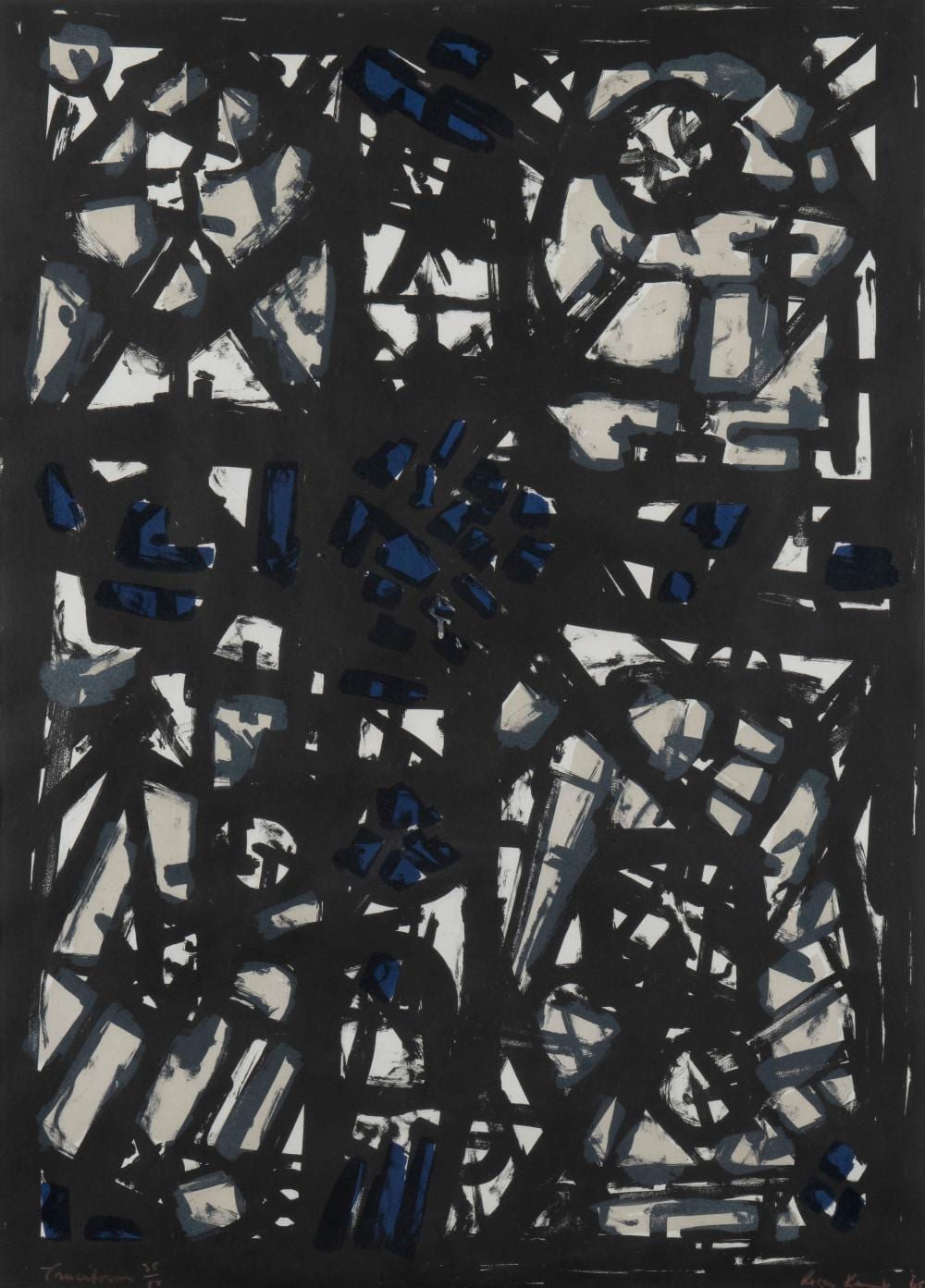 Roger Kemp comparable auction result: roger kemp 1908 1987 cruciform 1965