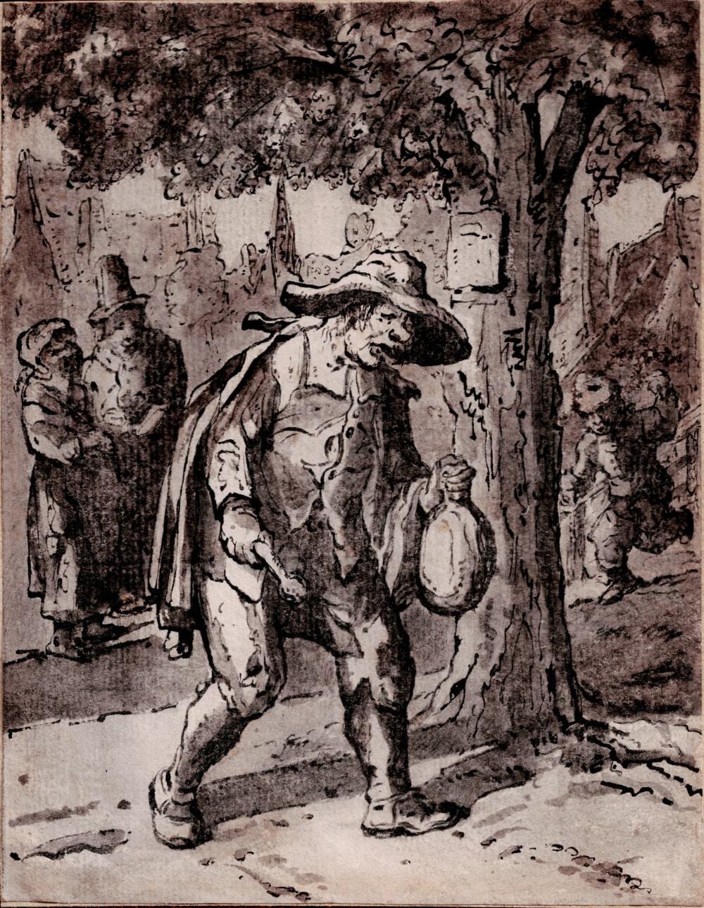 Cornelis Dusart comparable auction result: cornelis dusart 1660 1704 the town crier