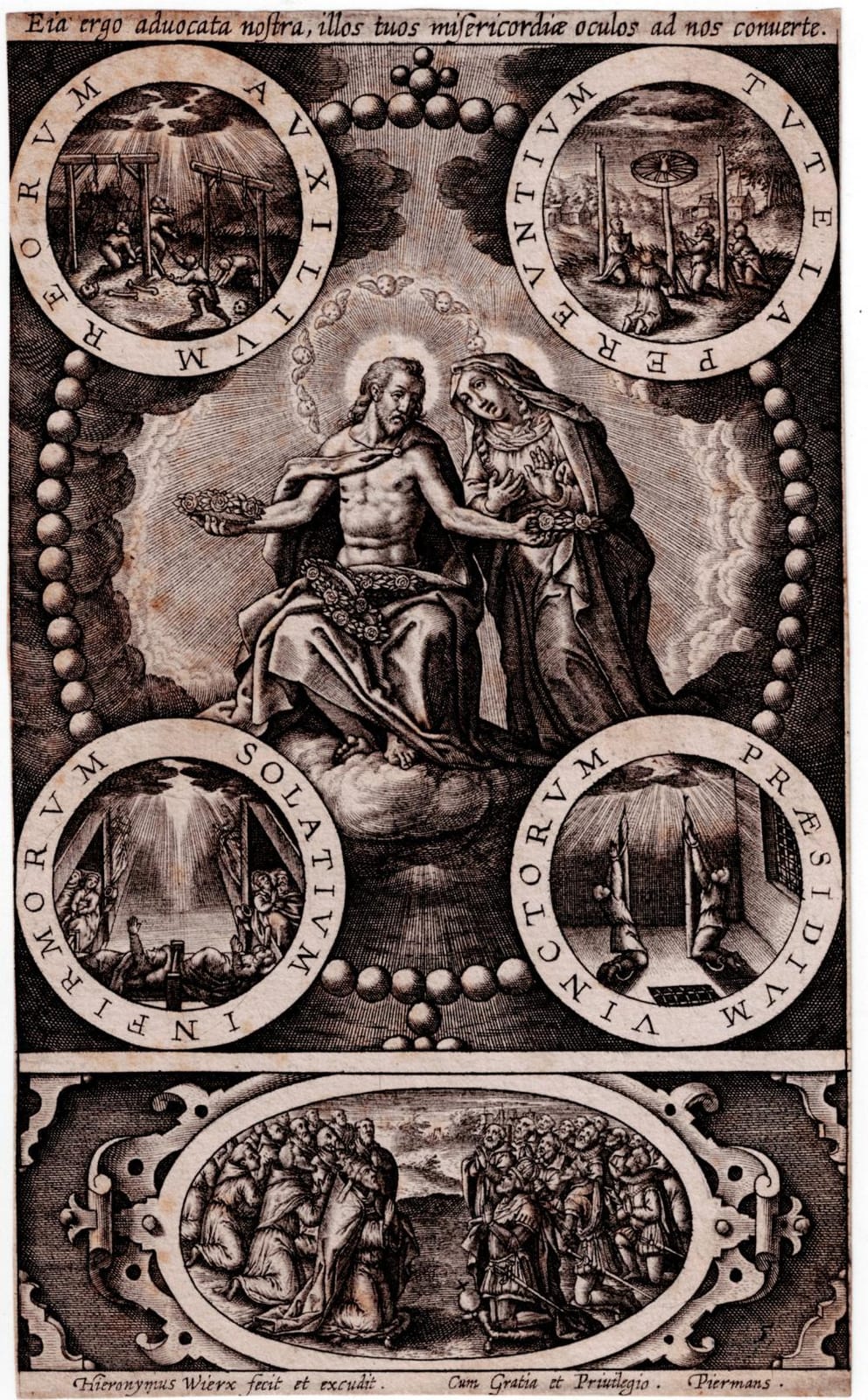 Hieronymus Wierix comparable auction result: hieronymus wierix the virgin advocate