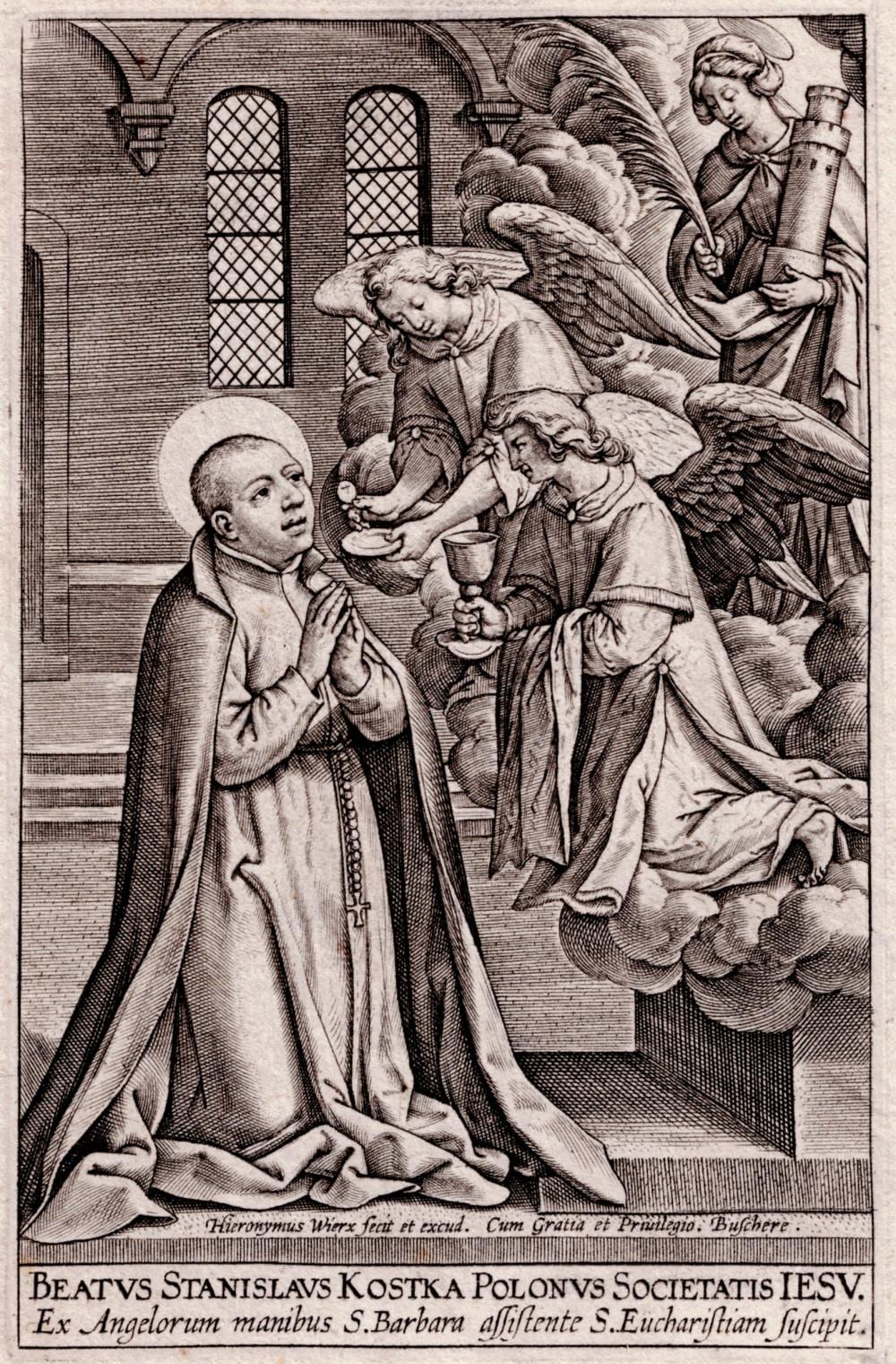 Hieronymus Wierix comparable auction result: hieronymus wierix saint stanislas kostka