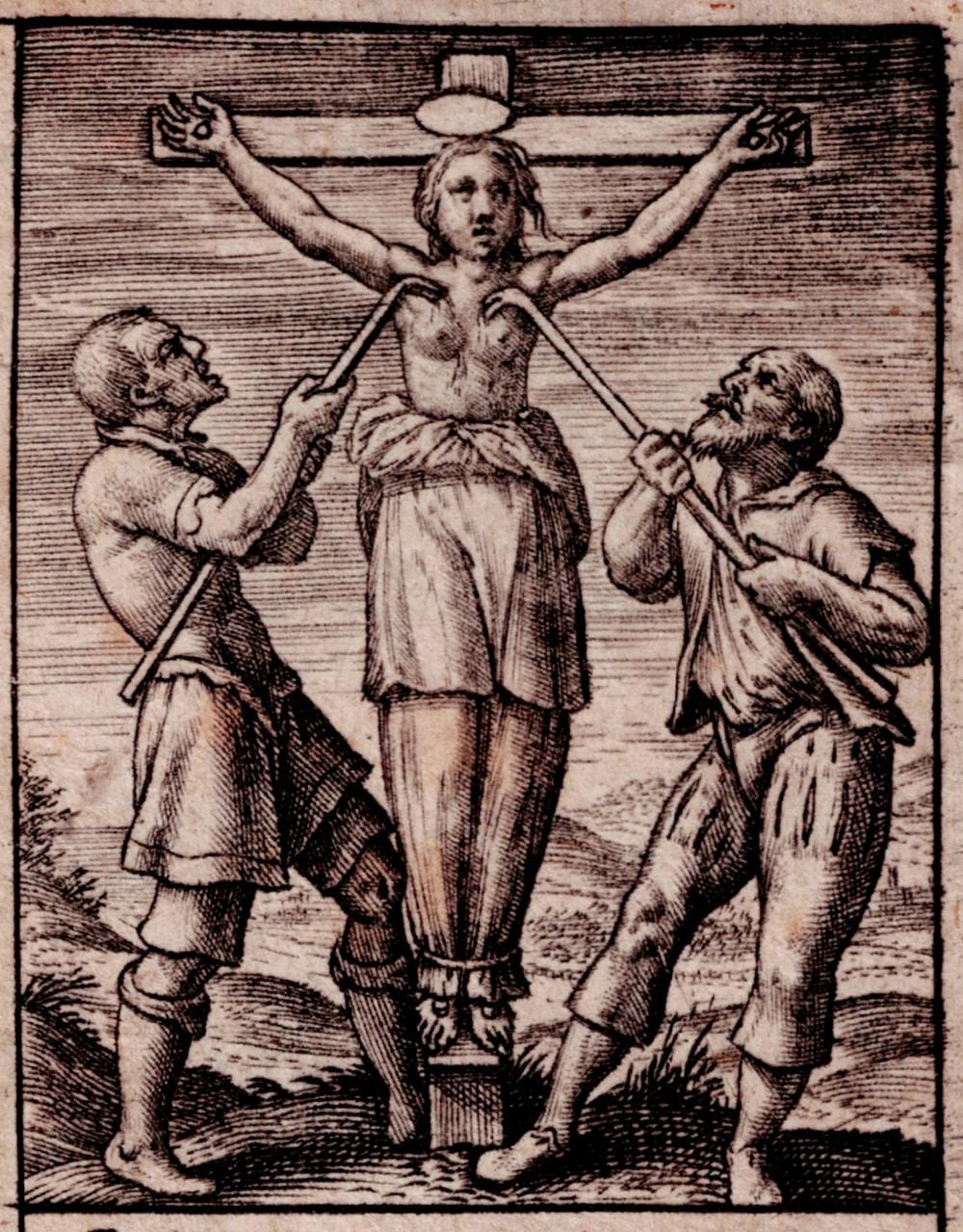 Hieronymus Wierix comparable auction result: hieronymus wierix s elulalie crucified