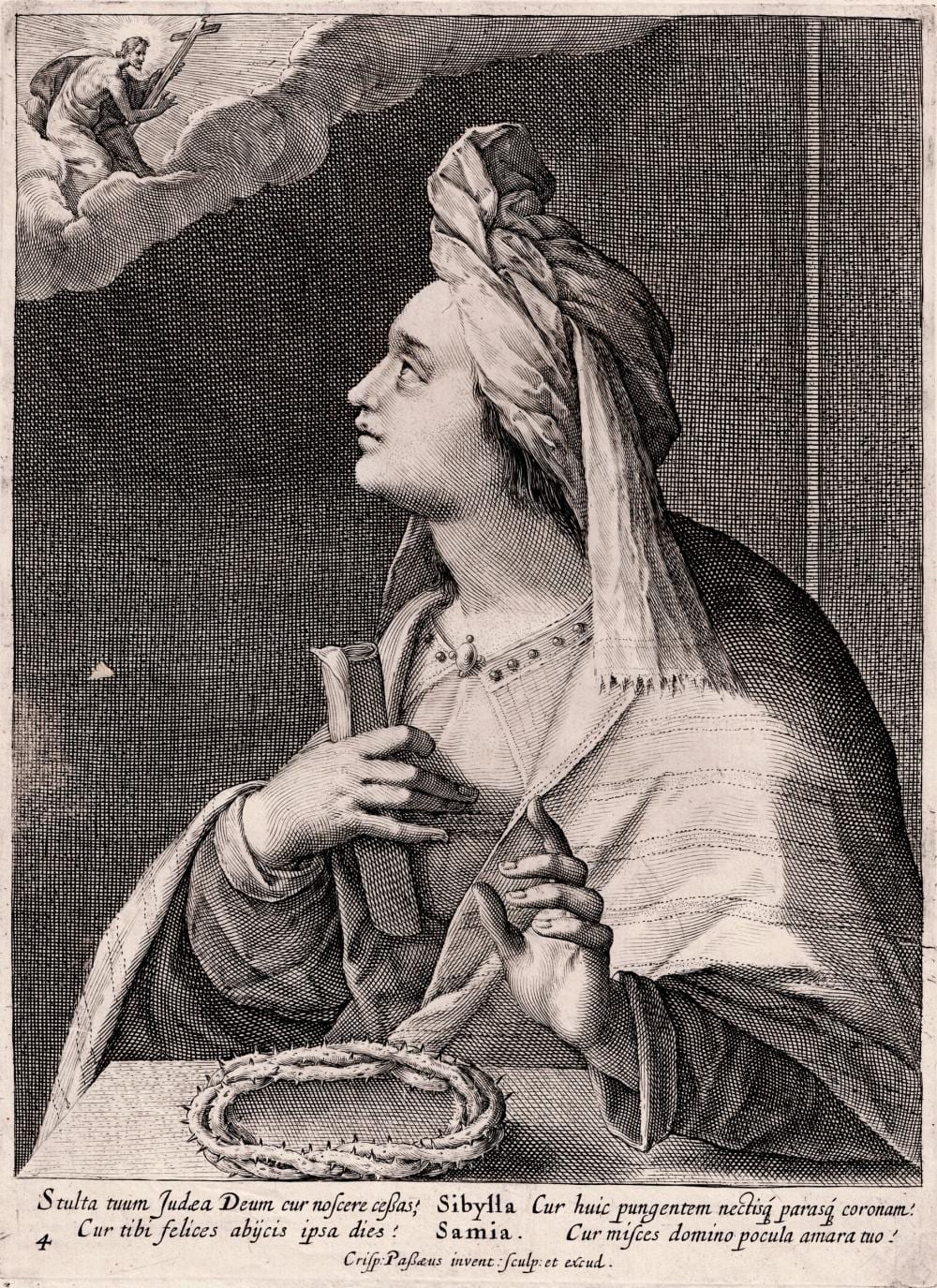 Crispijn de Passe comparable auction result: crispijn de passe sibylla samia 1615