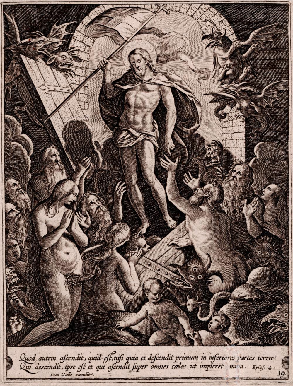 Adriaen Collaert comparable auction result: adriaen collaert christ in limbo