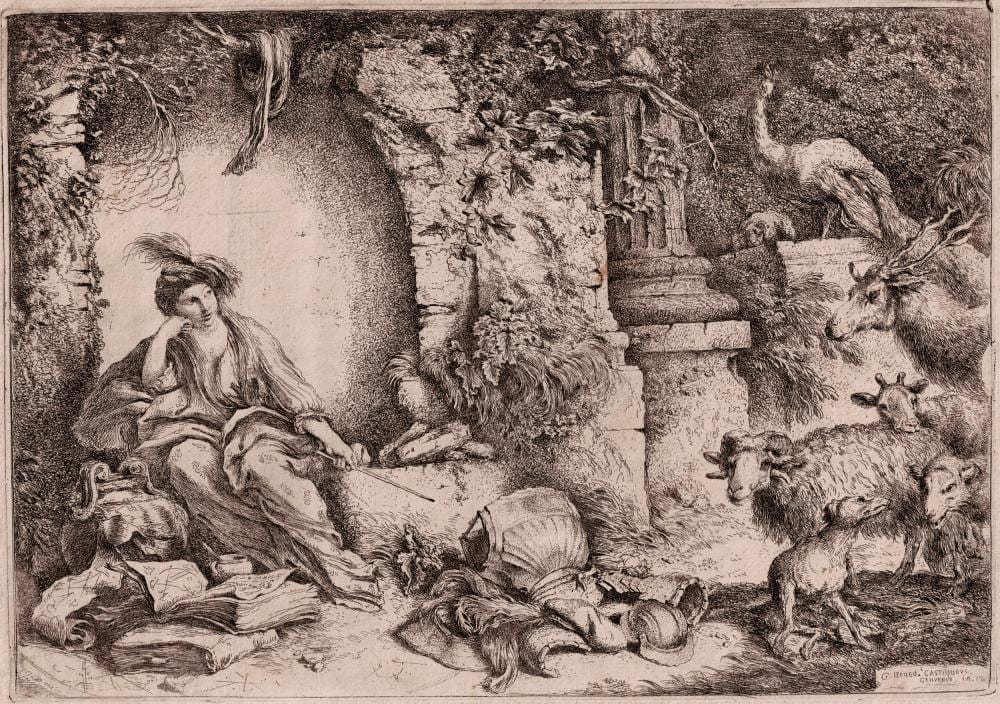 giovanni benedetto castiglione ulysses s men changed into beasts · Old Master Print · 2026-04-16 Giovanni Benedetto Castiglione comparable auction result: giovanni benedetto castiglione ulysses s men changed into beasts