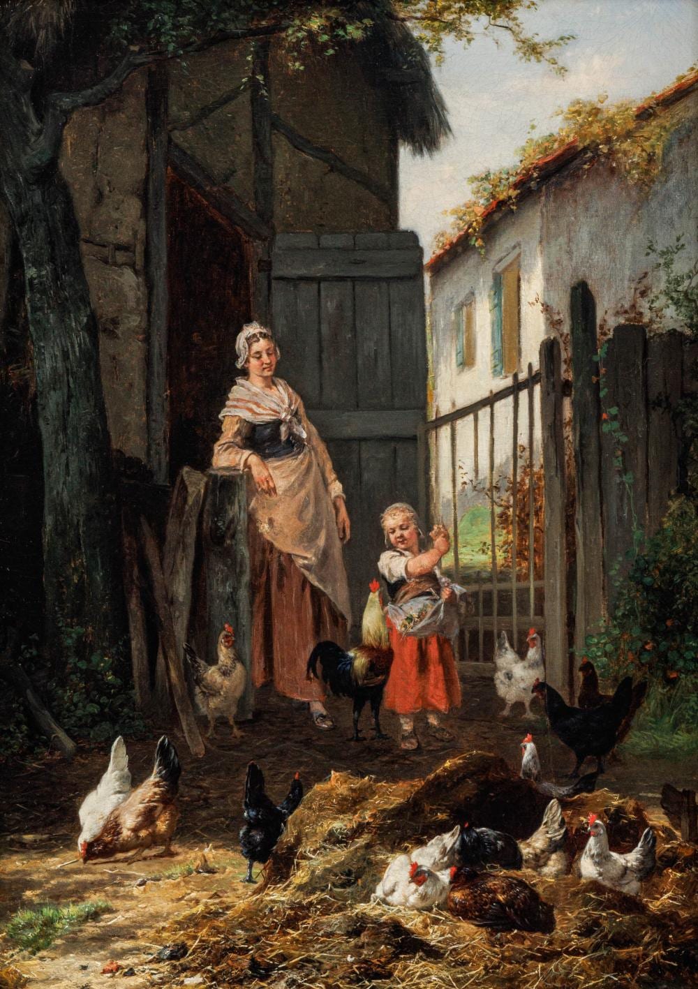 Jan David Col comparable auction result: david col 1822 1900 eugene remy maes 1849 1931