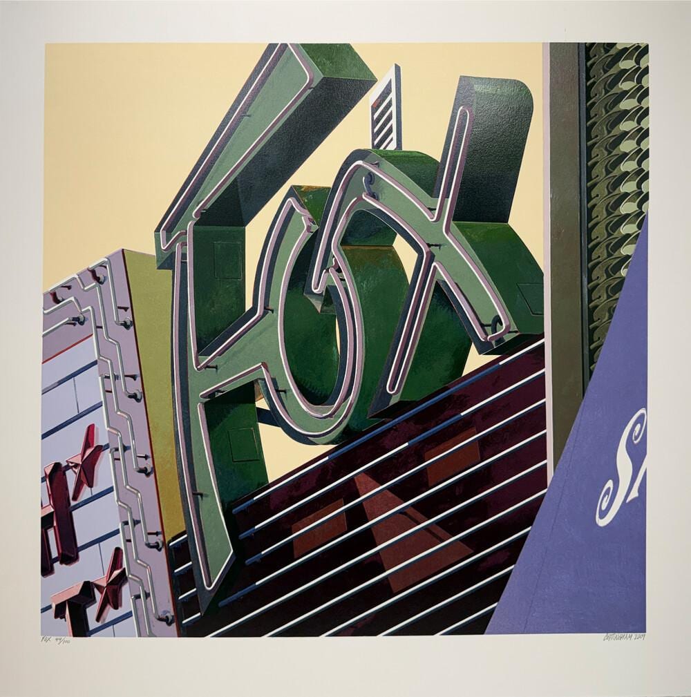 Robert Cottingham comparable auction result: robert cottingham b 1935 fox from the american signs portfolio