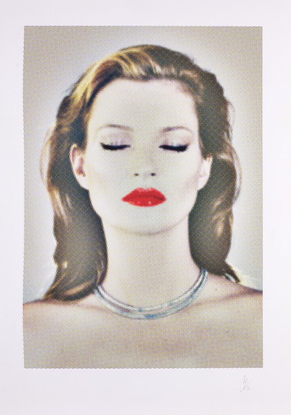 Chris Levine comparable auction result: chris levine b 1960 kate moss she s light dots
