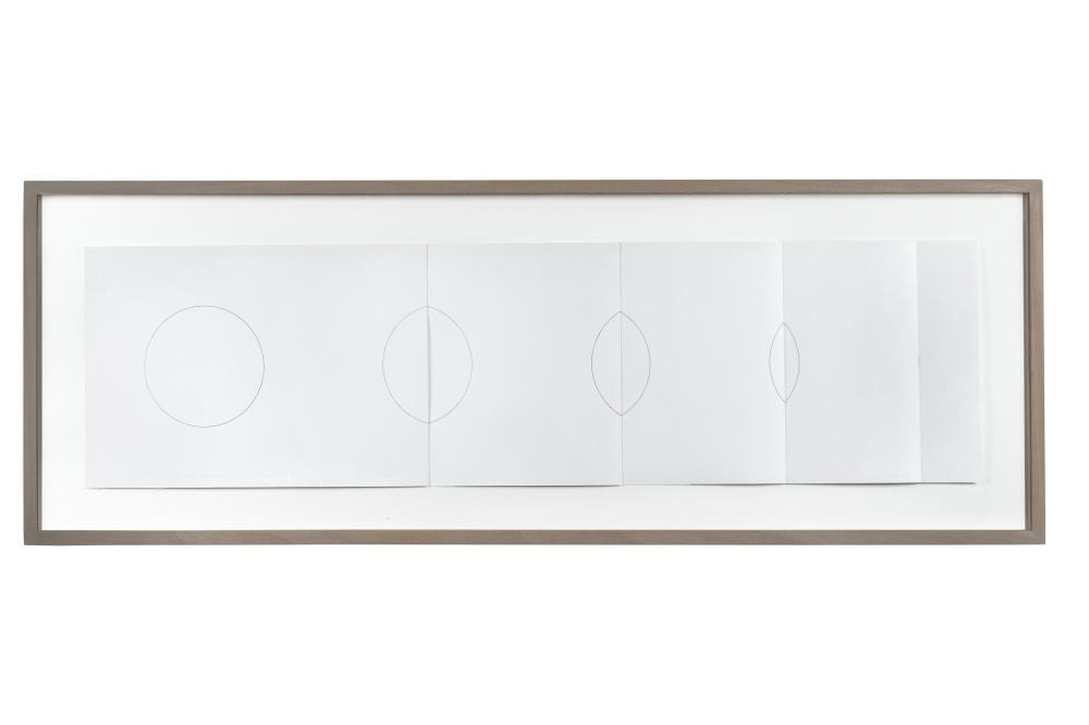 François Morellet comparable auction result: fran ois morellet 1926 2016 pliages 4 et disparition d un cercle 1977