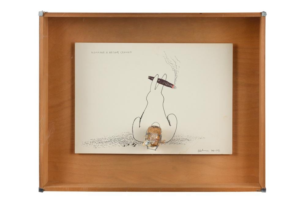 Erik Dietman comparable auction result: erik dietman 1937 2002 hommage arthur cravan 1972 1976