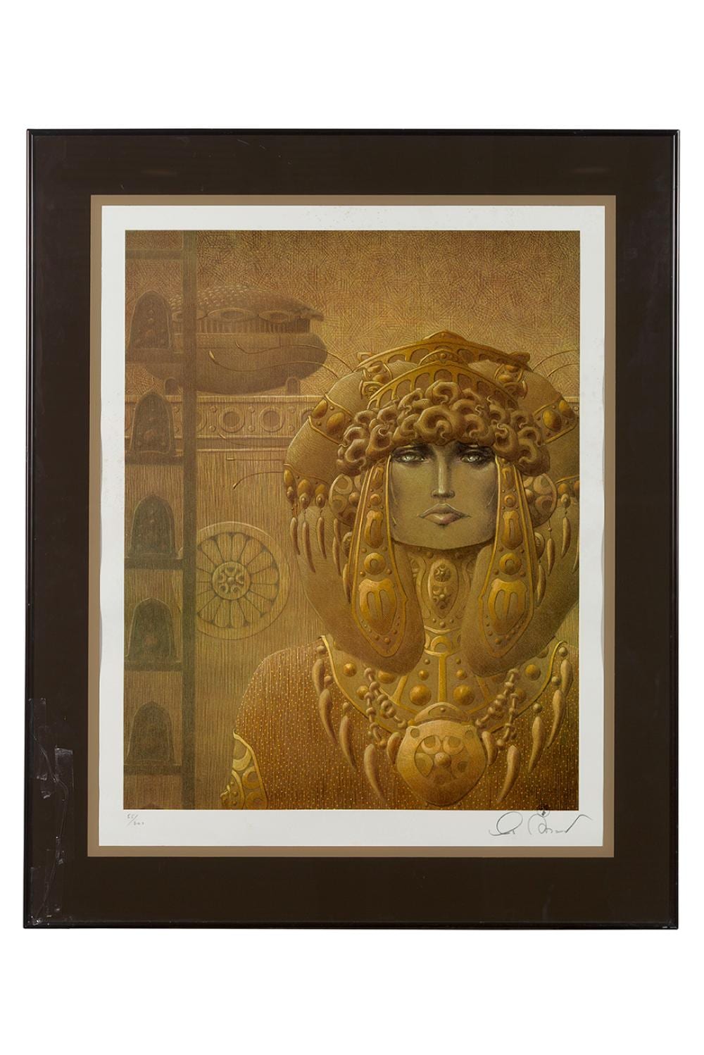 Christian LeMoult comparable auction result: christian le moult n en 1941 portrait de femme