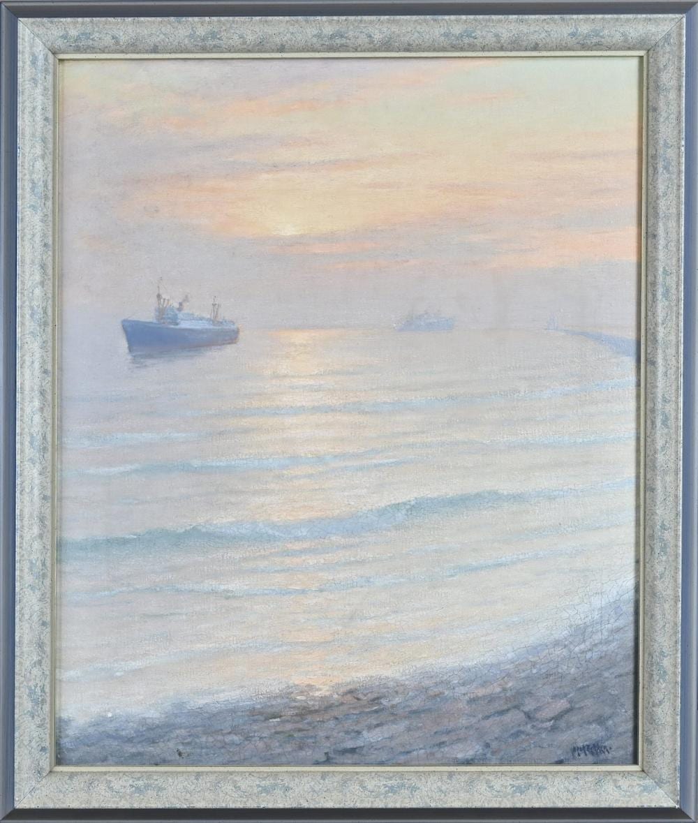 Henk Dekker comparable auction result: henk dekker cargo ships at pier