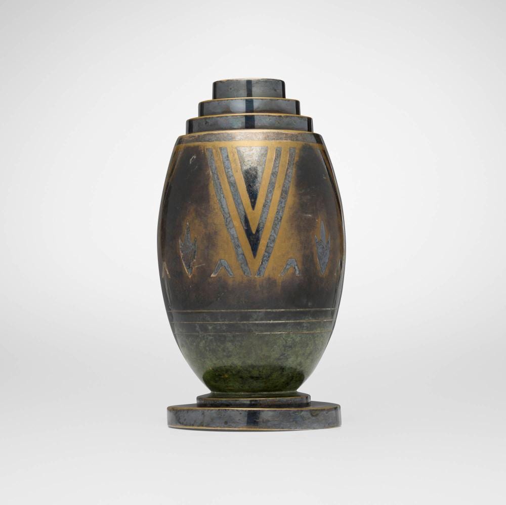 luc lanel art deco dinanderie vase · Toomey & Co. Auctioneers · 2026-03-26 Luc Lanel comparable auction result: luc lanel art deco dinanderie vase