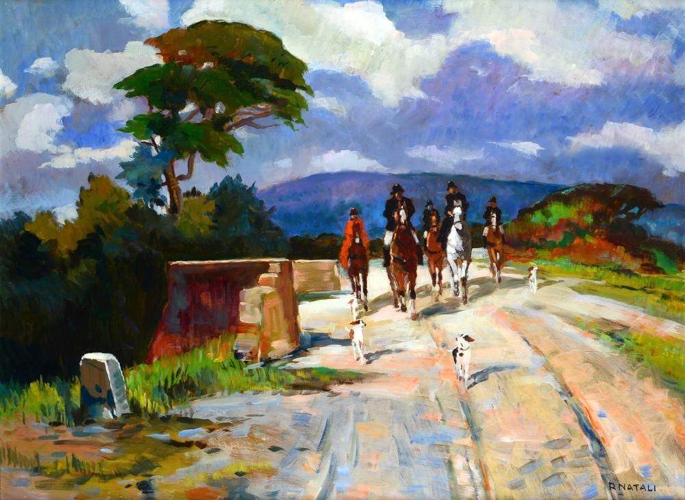 Renato Natali comparable auction result: renato natali livorno 1883 1979 a caccia