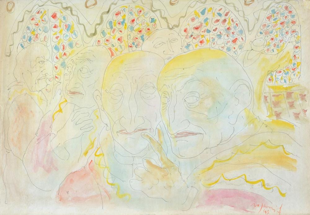 Franco Rognoni comparable auction result: franco rognoni milano 1913 1999 prelati 1943