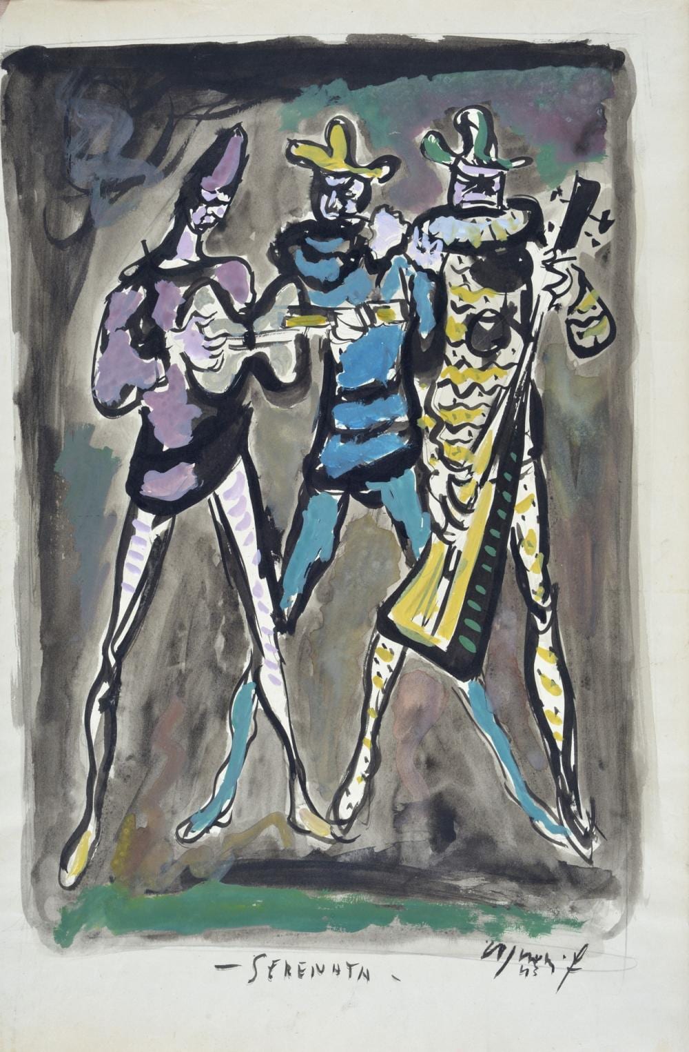 Franco Rognoni comparable auction result: franco rognoni milano 1913 1999 serenata 1943