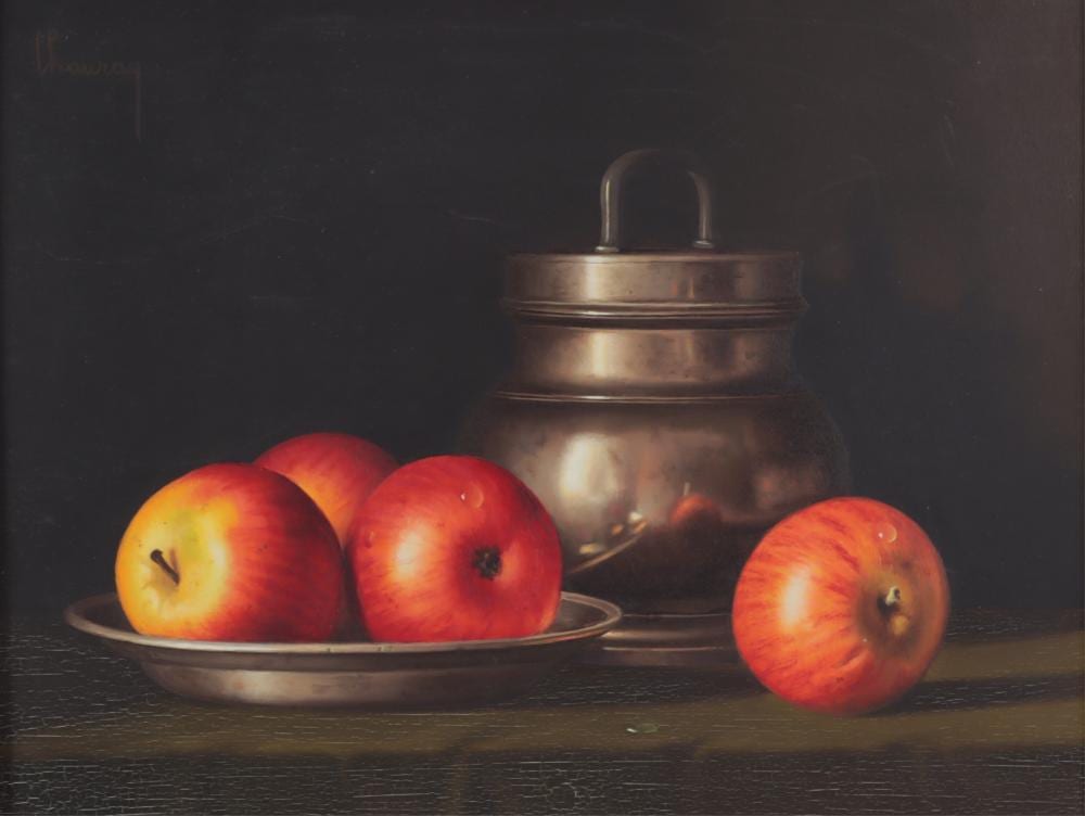 jean claude chauray still life with apples o c · Litchfield Auctions · 2026-03-25 Jean-Claude Chauray comparable auction result: jean claude chauray still life with apples o c