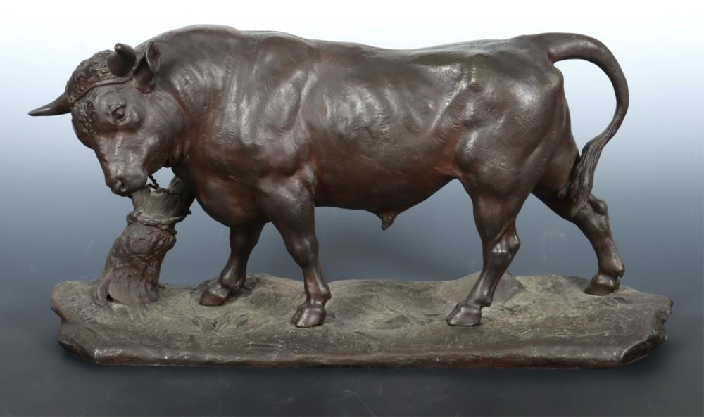 Charles Valton comparable auction result: charles valton bronze bull