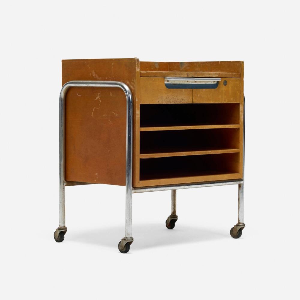 Kem Weber comparable auction result: kem weber rare paint table from the walt disney studios burbank ca