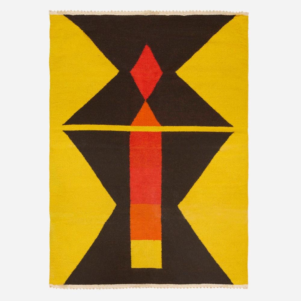 Evelyn Ackerman comparable auction result: evelyn ackerman rare launch pad tapestry