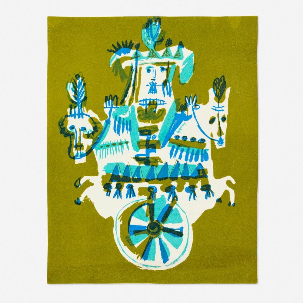 Evelyn Ackerman comparable auction result: evelyn ackerman rider tapestry