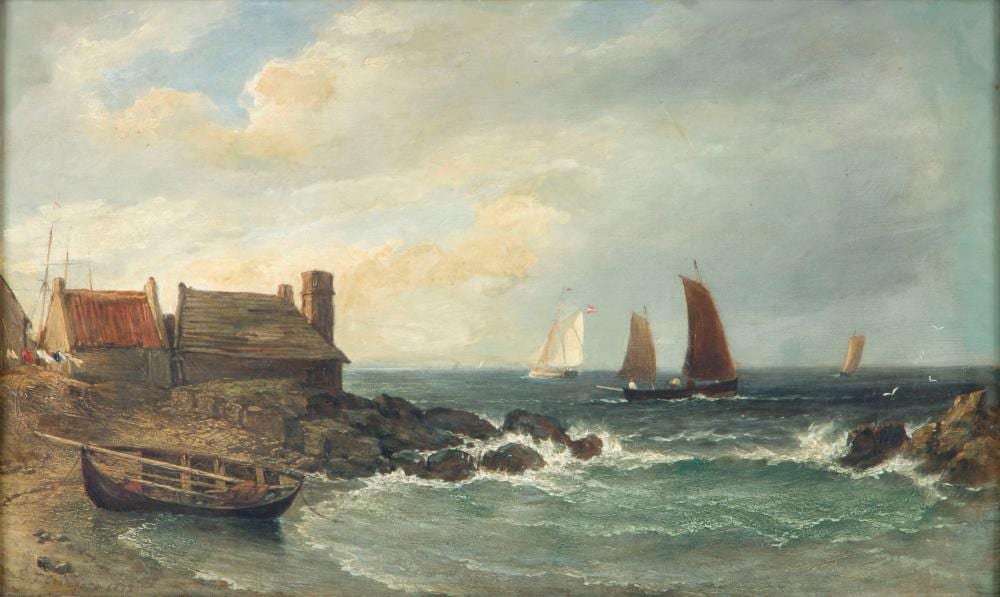 Edmund Thornton Crawford comparable auction result: edmund thornton crawford scottish 1806 1885 scottish coastal landscape 1872
