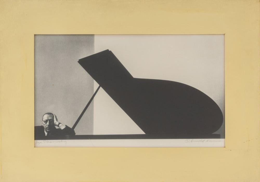 Arnold Newman comparable auction result: arnold newman igor stravinsky silver print