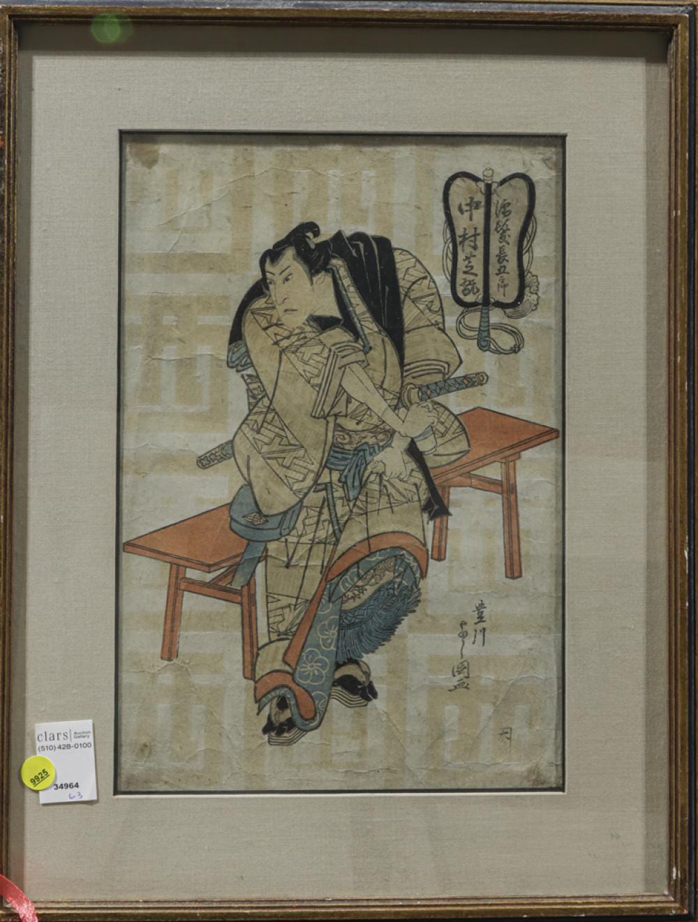 Shunsho Katsukawa comparable auction result: katsukawa shunsho actor ichikawa yaozo ii