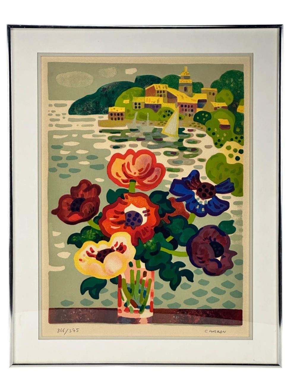 Guy Charon comparable auction result: guy charon 1927 2021 cote de cannes le lithograph