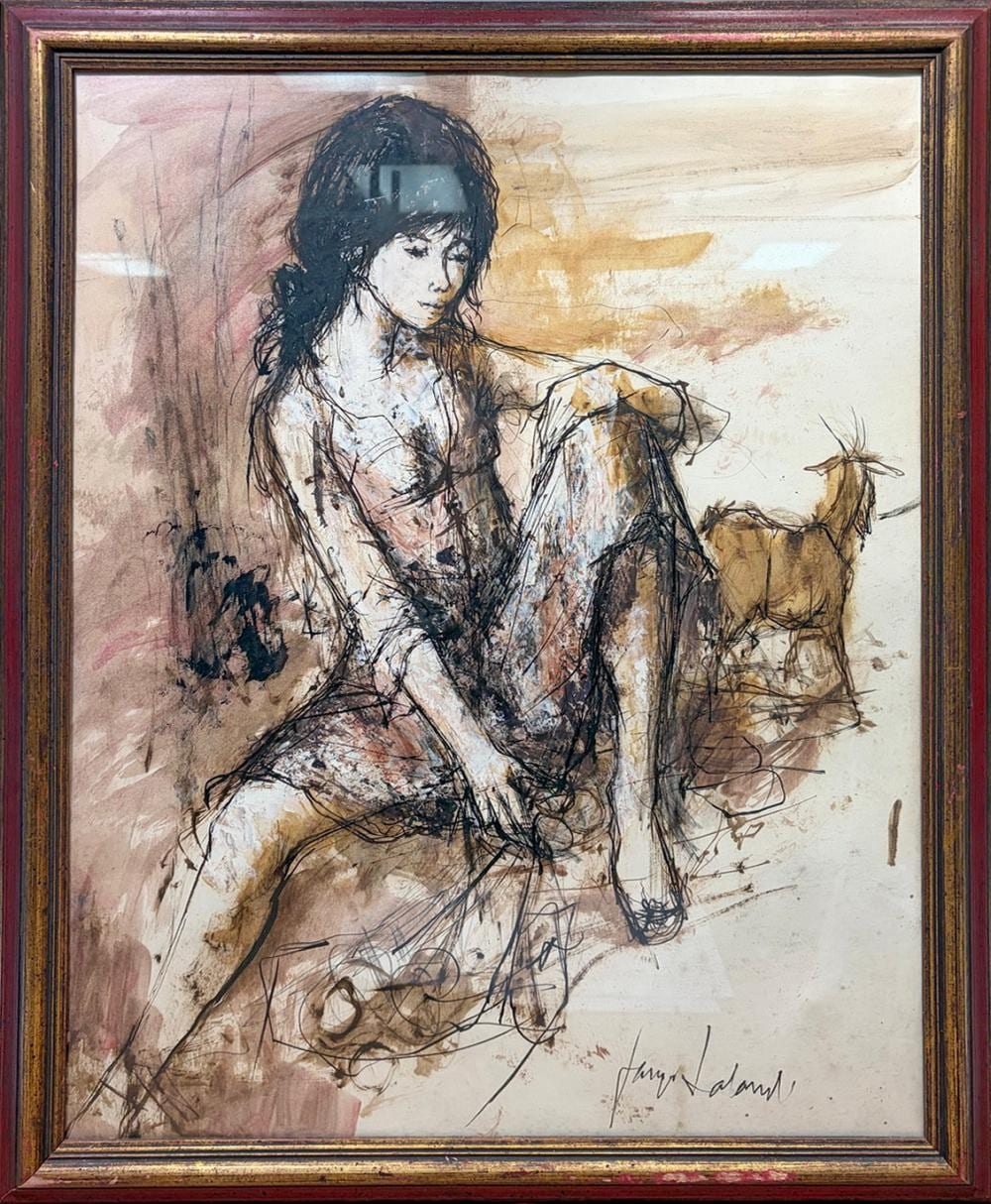 Jacques Lalande comparable auction result: jacques lalande 1921 2003 mixed media on paper