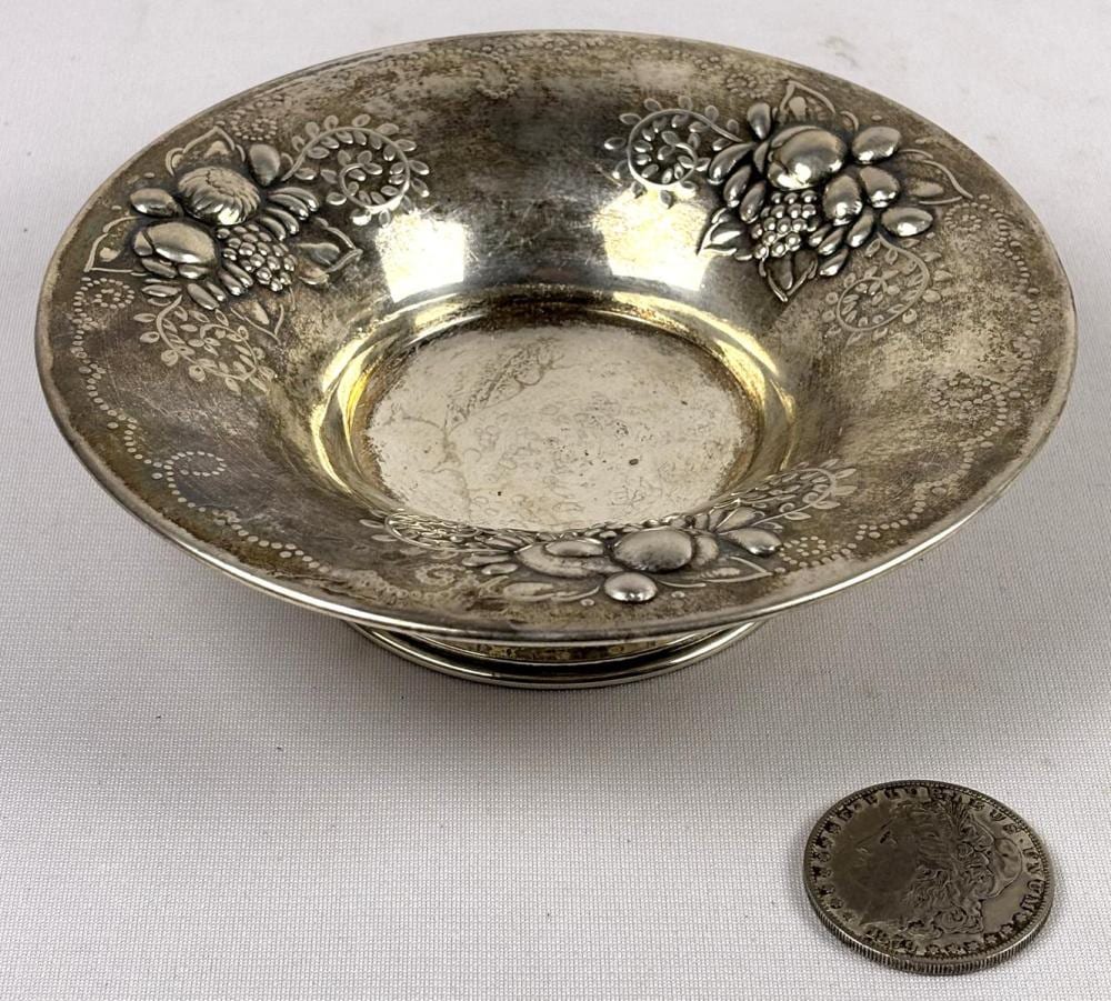 David Andersen comparable auction result: antique c 1900 david andersen 830 sterling silver embossed footed fruit bowl 4783 1