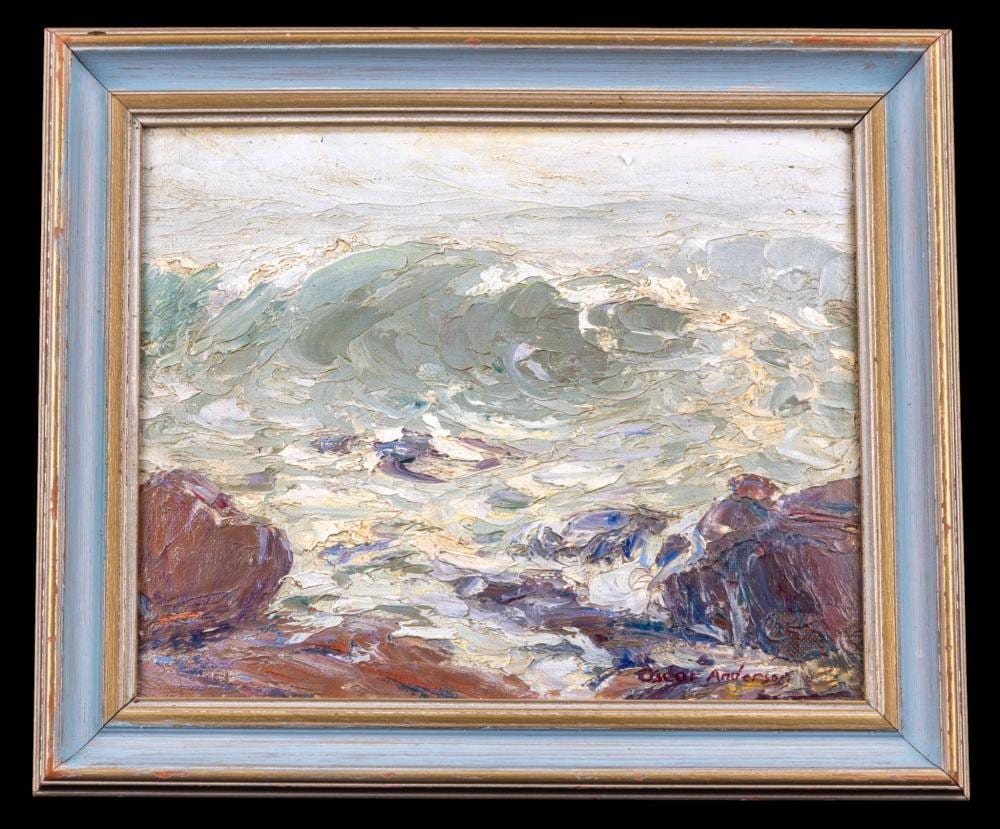 Oscar Anderson comparable auction result: oscar anderson am 1873 1953 oil on board