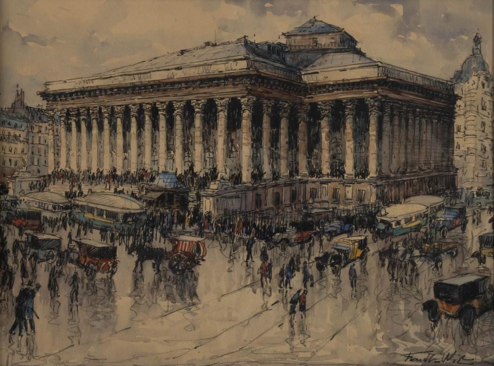 frank will 1900 1950 gezicht op palais brogniart te parijs · Veilinghuis Onder de Boompjes · 2026-03-23 Frank Will comparable auction result: frank will 1900 1950 gezicht op palais brogniart te parijs