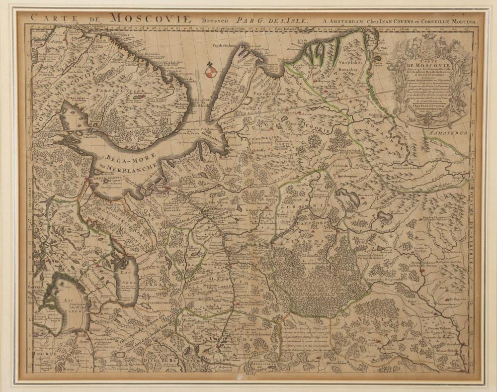 Guillaume Delisle comparable auction result: guillaume delisle 1675 1726 een 18 eeuwse franse kaart van rusland