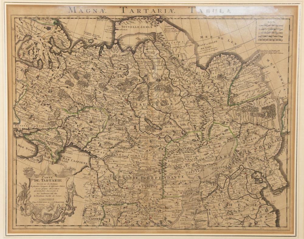 Guillaume Delisle comparable auction result: guillaume delisle 1675 1726 een 18 eeuwse franse kaart van centraal en noord azi