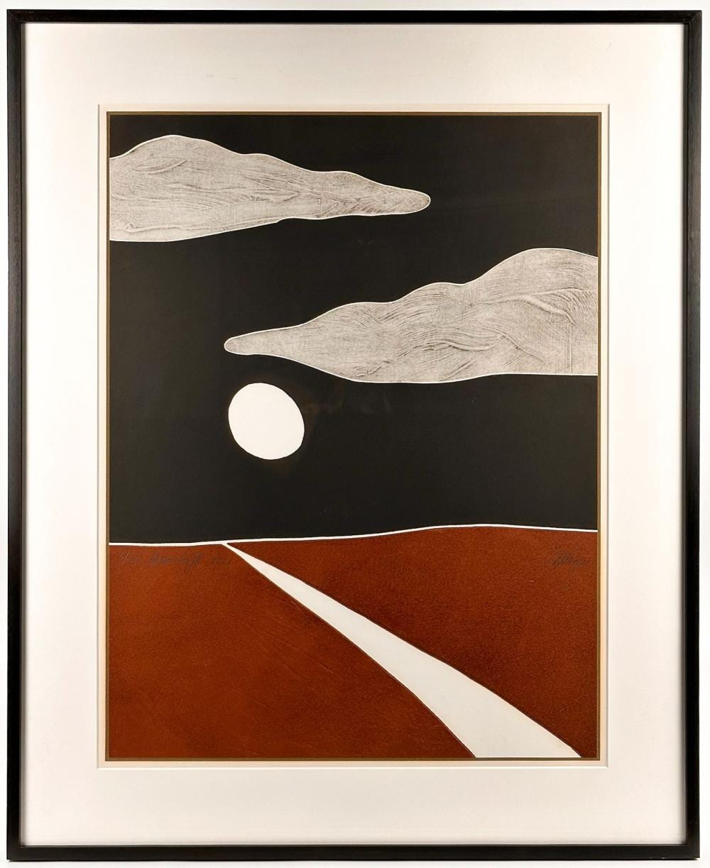 Peter Keefer comparable auction result: peter keefer b 1933 framed screenprint moonlight xlv ed 5 250