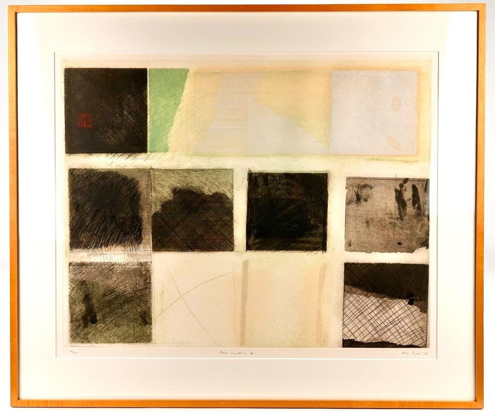 Alan Green comparable auction result: alan green 1932 2003 framed intaglio on paper three variations a ed 16 42