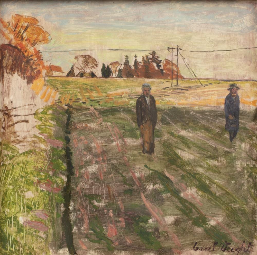 Carel Weight comparable auction result: carel weight 1908 1997 late afternoon signed oil on canvas 29 x 29cms exh the new grafton gallery 25 11 70 no 33