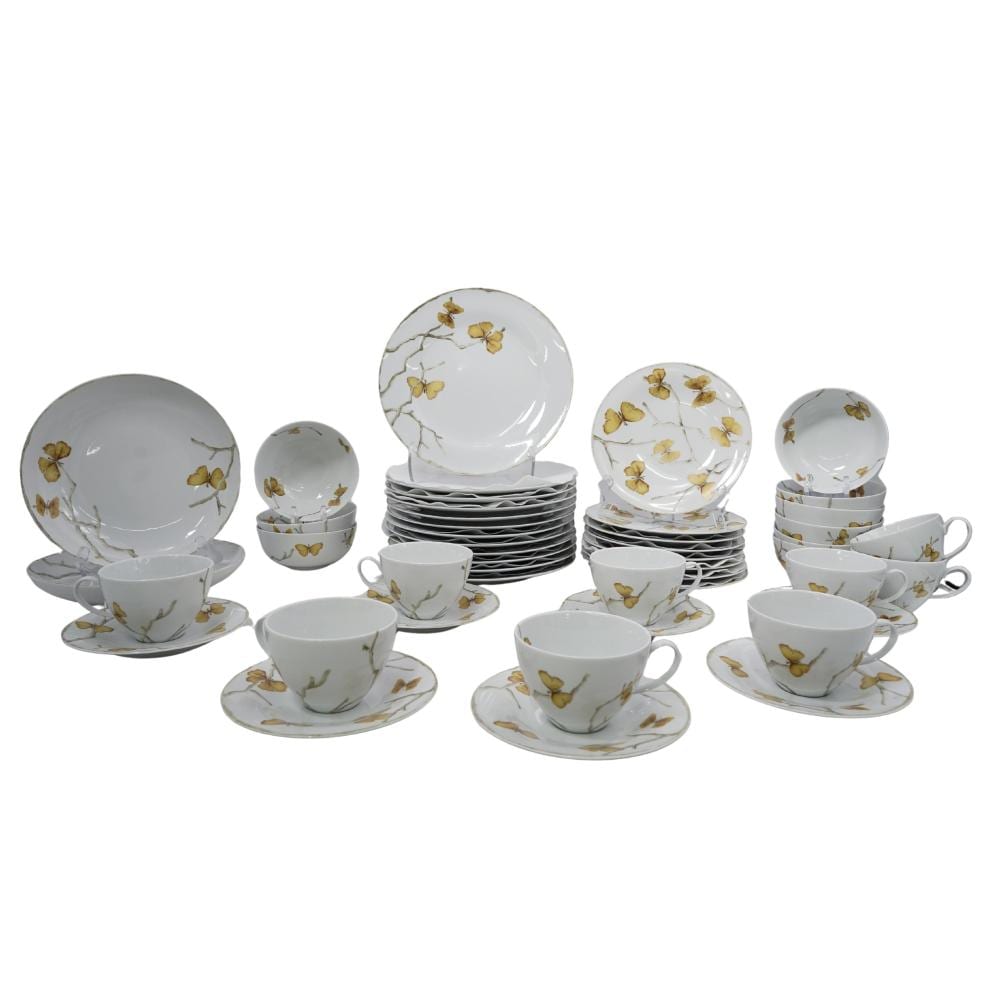 Michael Aram comparable auction result: 47 pc michael aram butterfly ginko dinnerware porcelain set