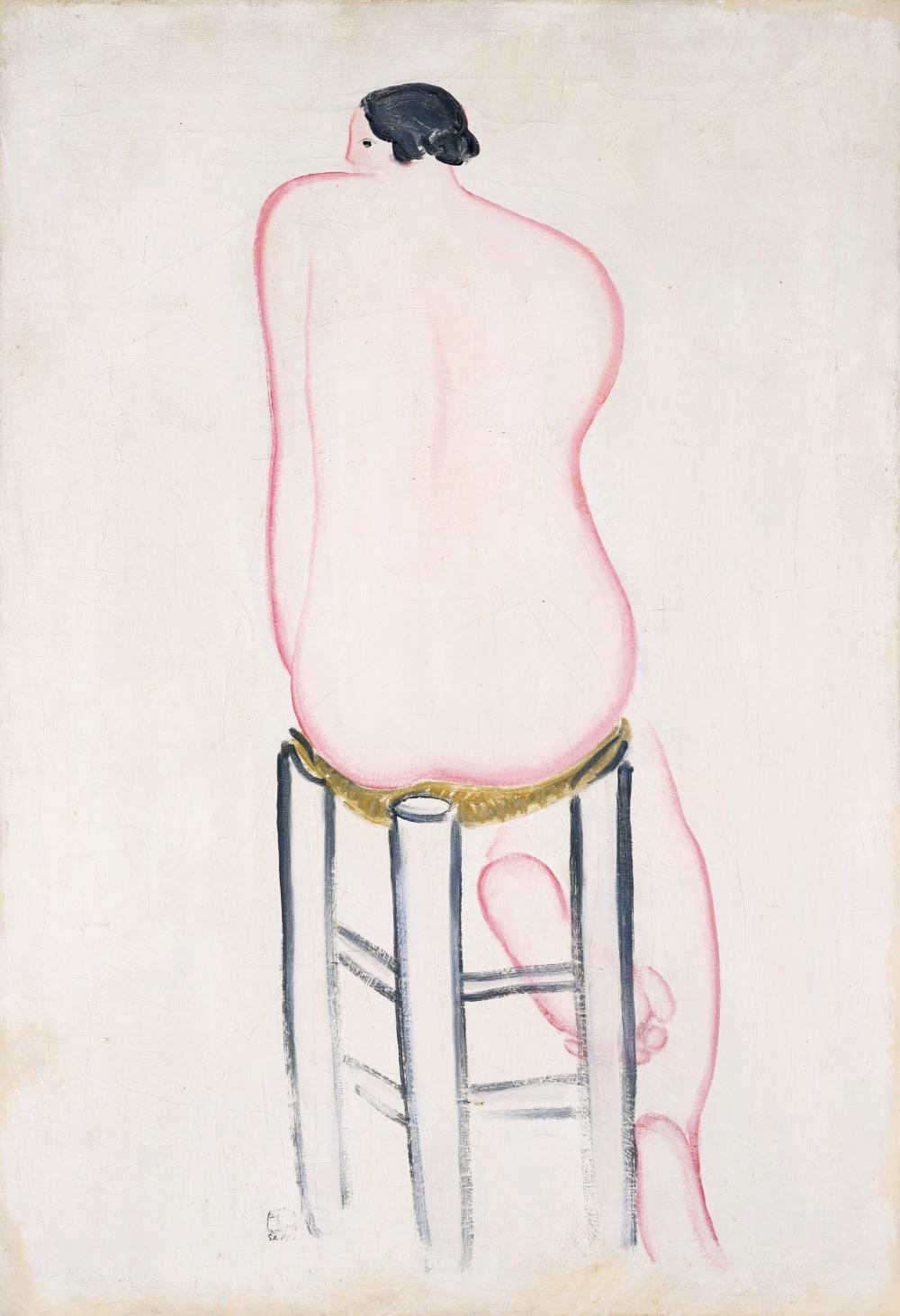 Sanyu (CHANG YU, 1895-1966). Modèle nue, assise, de dos II (Seated Nude Mod comparable sale