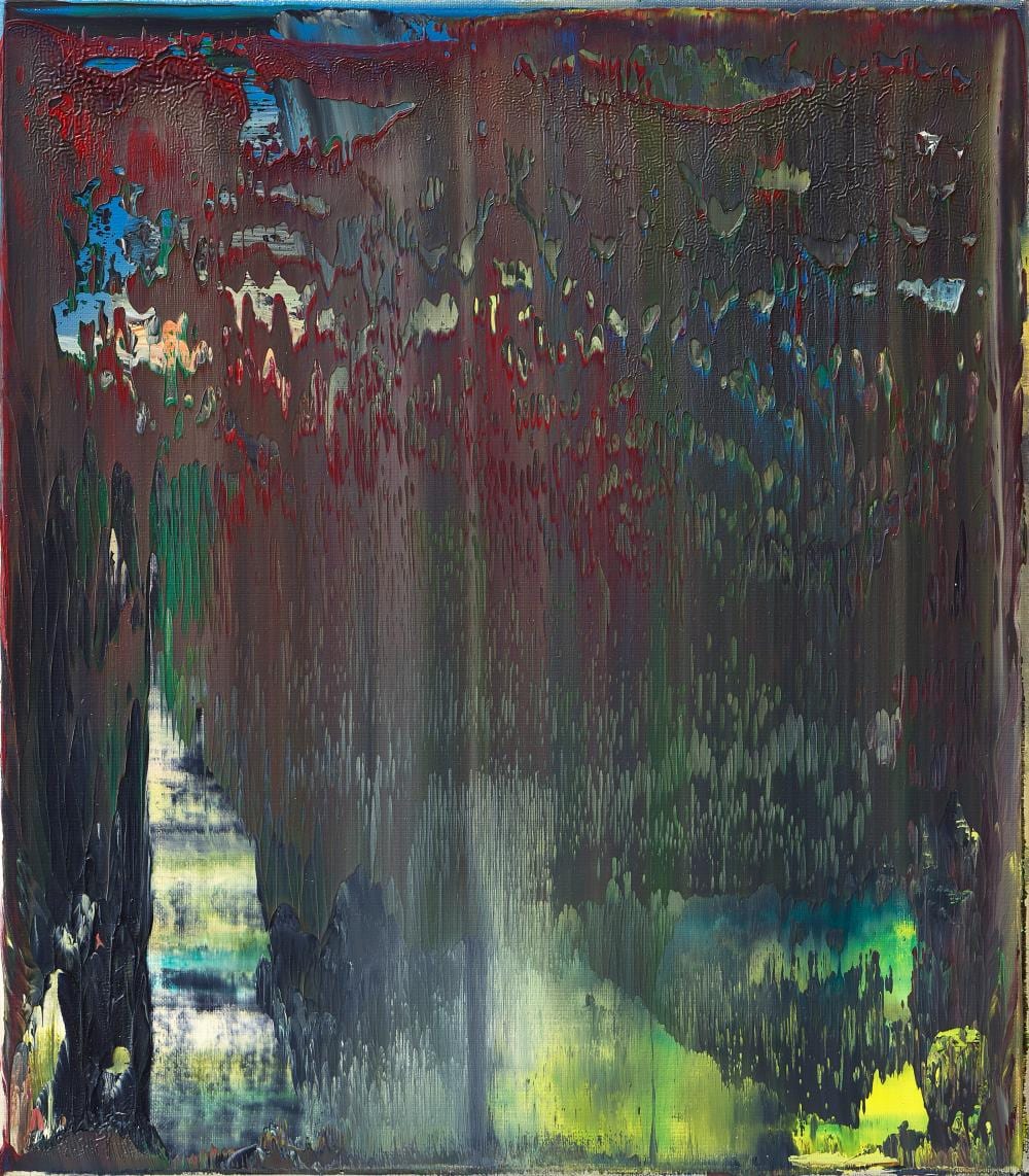 Gerhard Richter (B. 1932). Abstrakte Skizze (664-3). oil on canvas40 x 35 c comparable sale