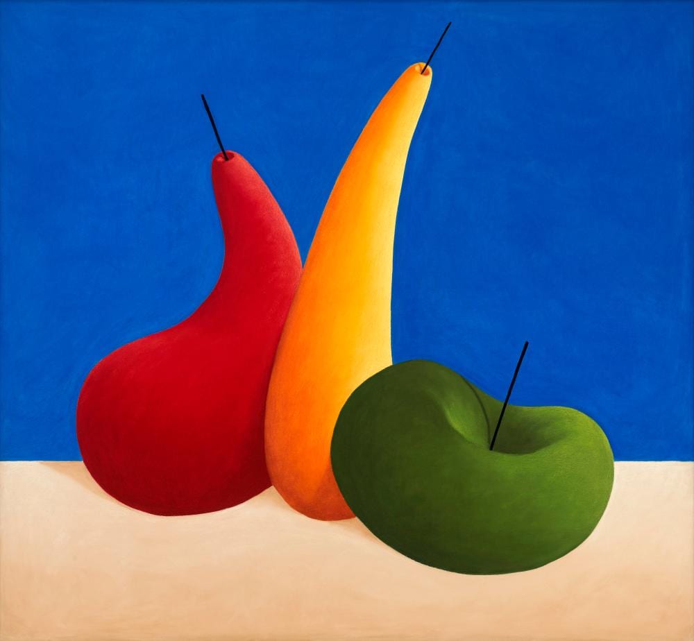 Nicolas Party (B. 1980). Still Life. soft pastel on linen129.5 x 139.7 cm. comparable sale