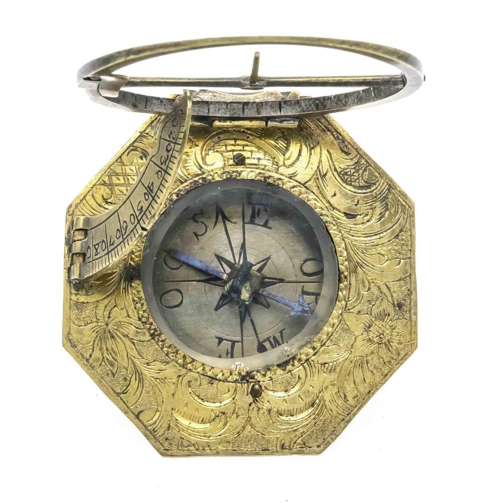 Andor Ruff comparable auction result: equatorial travel sundial by and