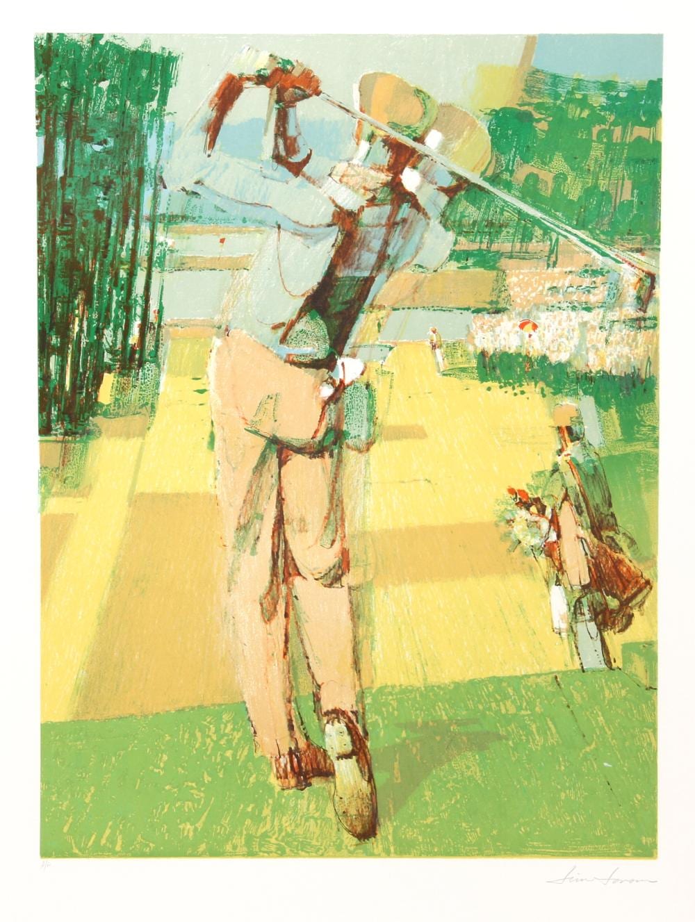 jim jonson golf swing lithograph · RoGallery · 2026-04-04 Jim Jonson comparable auction result: jim jonson golf swing lithograph