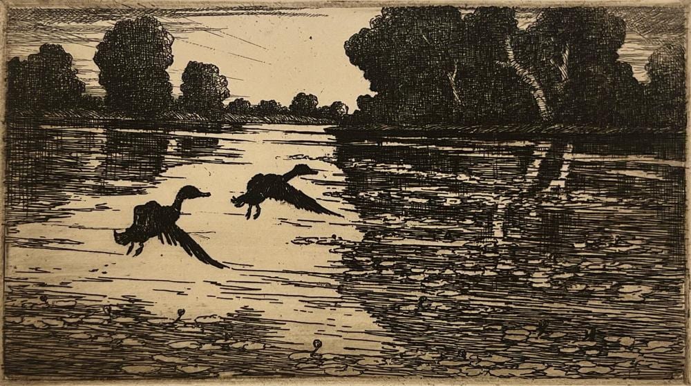 hans kleiber mallards at dusk · Kiechel Auction · 2026-04-11 Hans Kleiber comparable auction result: hans kleiber mallards at dusk