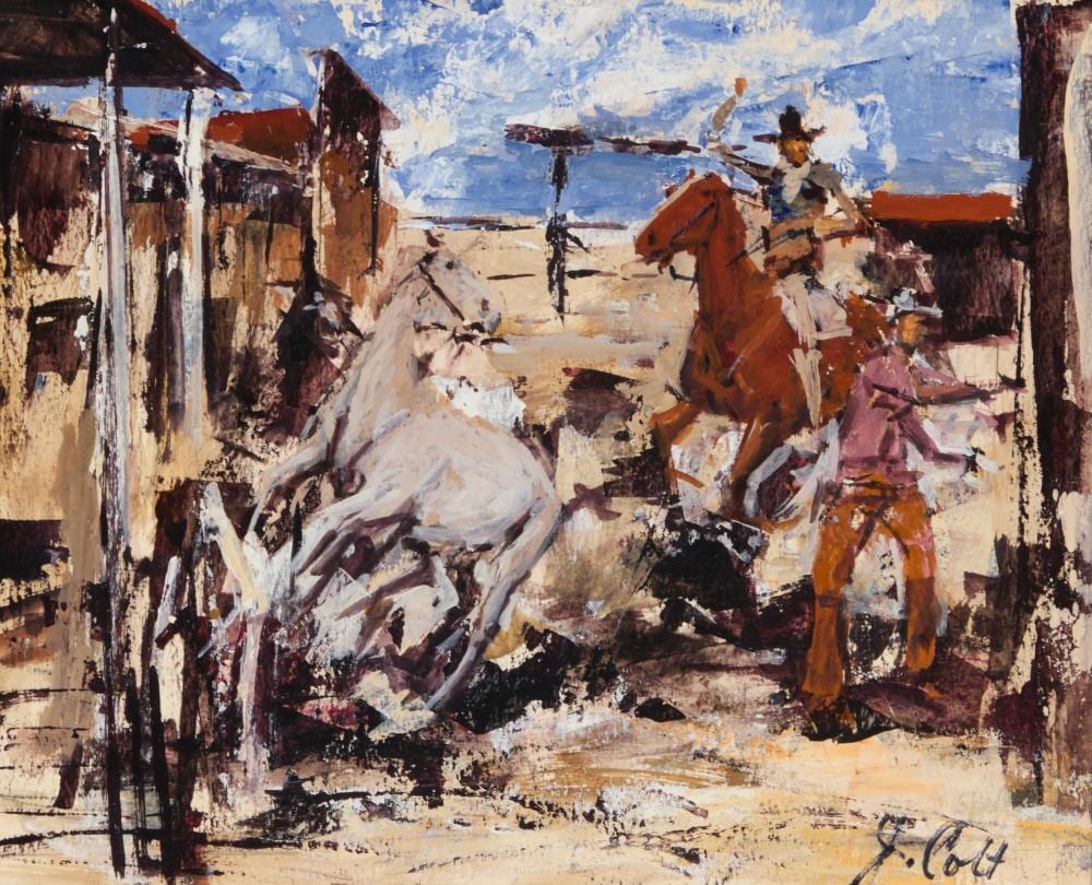 james lee colt 1922 2005 restless bronco · John Moran Auctioneers · 2026-04-07 James Lee Colt comparable auction result: james lee colt 1922 2005 restless bronco