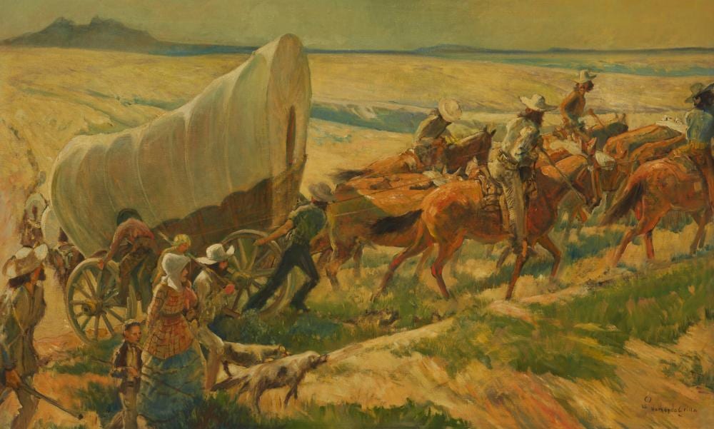Hernando Gonzallo Villa comparable auction result: hernando gonzallo villa 1881 1952 wagon train 1925